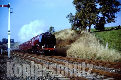 35mm Dia - Dampflok 46229 british railway cumbrian mountain express