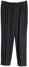 VALENTINO UOMO VTG- 70s Men's Сlassic Pleated Woolen Trouser Anthracite Color