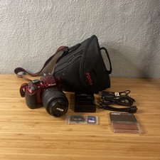 Nikon D3200 DSLR Digital Camera 24.2MP w 18-55mm Lens, Case And extras