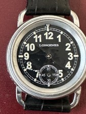 1915 Longines Caliber 15.26 Pilot Watch Case 48mm x 40mm + Movement Military 