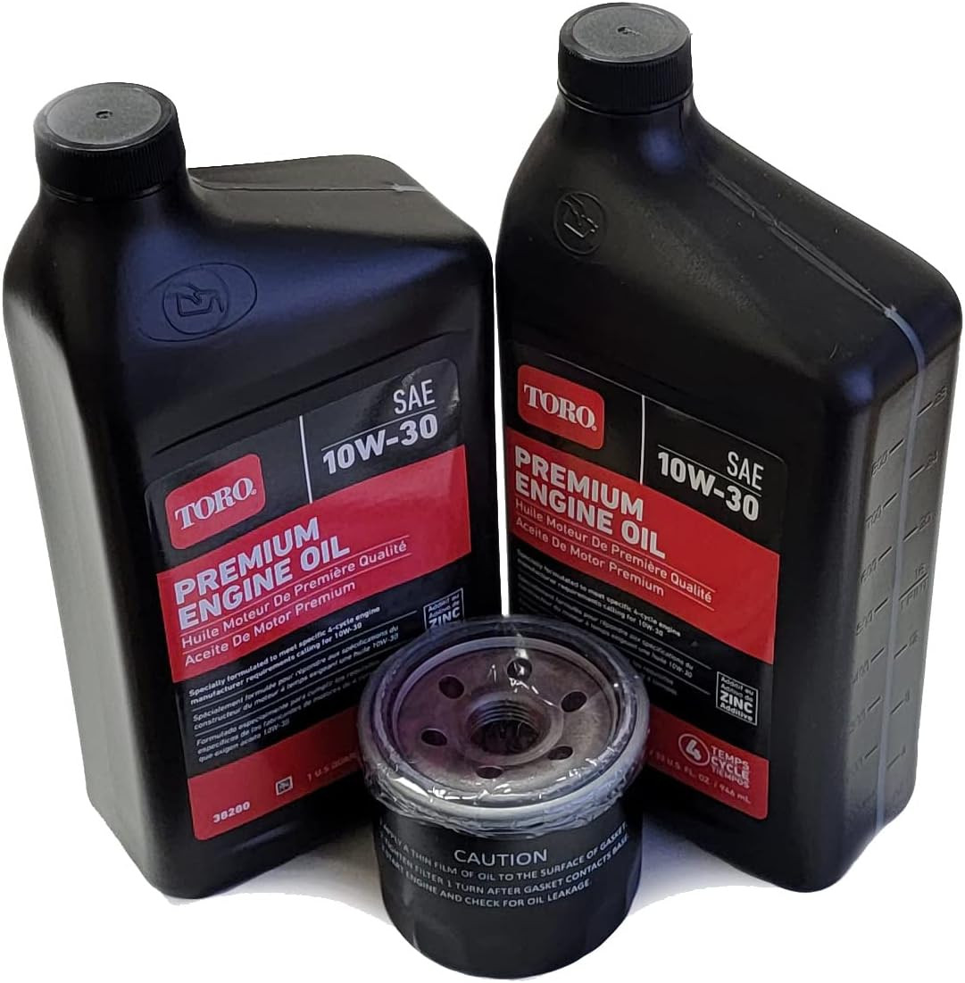Genuine Toro OEM (Fits Exmark) Oil Change Kit with 136-7848 Oil Filter (Replaces