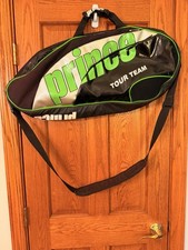 Prince Tour Team 6 Pack Tennis Racket Bag Green/Black Shoulder Strap Backpack