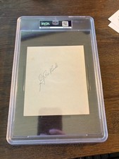 Glenn Burke LA Dodgers A's signed autographed baseball album page PSA