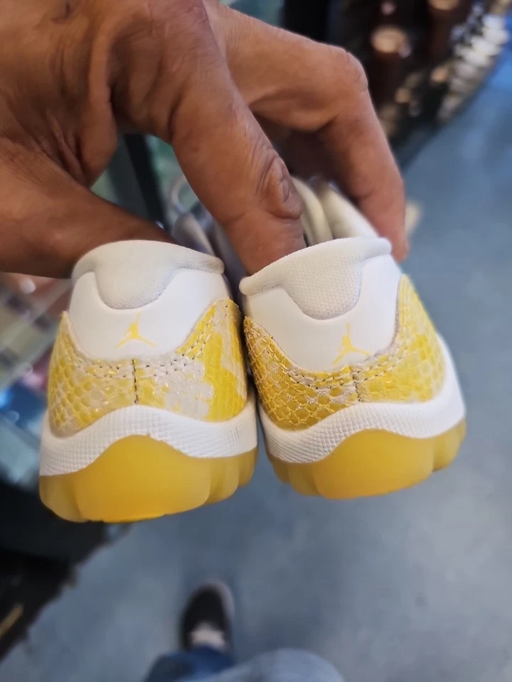 Jordan 11 Retro Low Space Jam Yellow White Toddler Size 8 C - Image 4 of 4