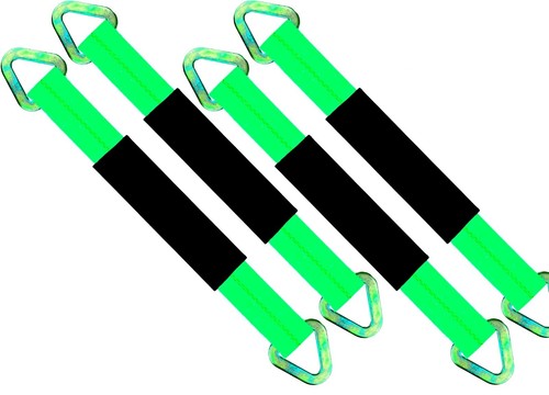 4Pcs Axle Straps Car Hauler Trailer Auto Truck Tie Down Wheel Strap Tow - Picture 25 of 28