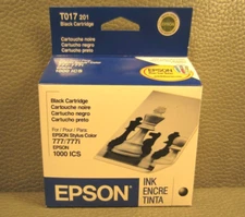Brand New Sealed EPSON T017 201 Black Ink Cartridge - EXP 2007