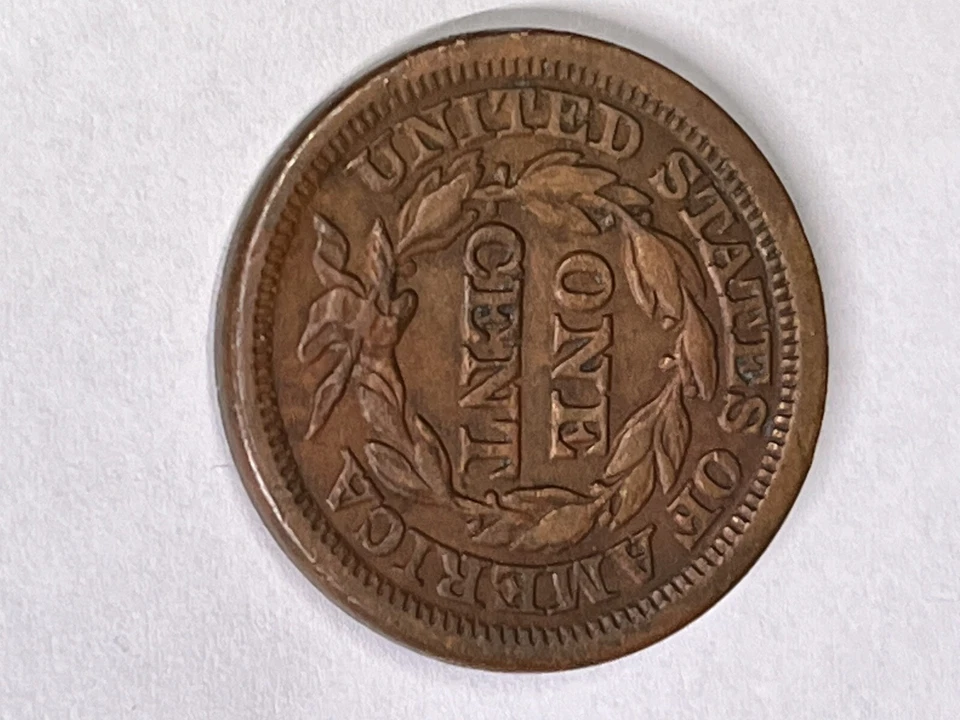 1848 Braided Hair Large Cent Penny   ---- Nice Coin ---- FREE S & H - Image 4 of 4