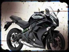 A4 Metal Sign motorbike ninja 650l abs