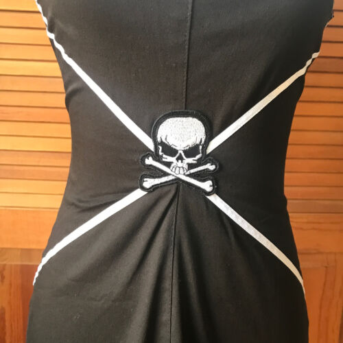 Sexy Mini Vestido Phaze UK Gótico Punk Calavera Espalda Algodón 10 = S - Imagen 3 de 8