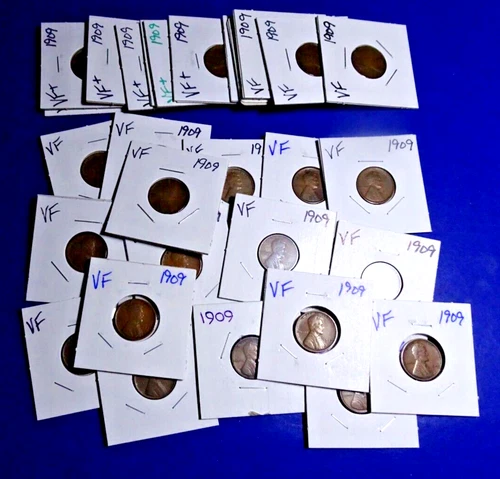 1 (ONE) 1909-P LINCOLN CENT WHEAT PENNY "VF" FINE OR BETTER CIRCULATED BUY-IT!!!