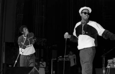 Rappers Doug E Fresh Riverside Theater Wisconsin 1985 OLD MUSIC PHOTO
