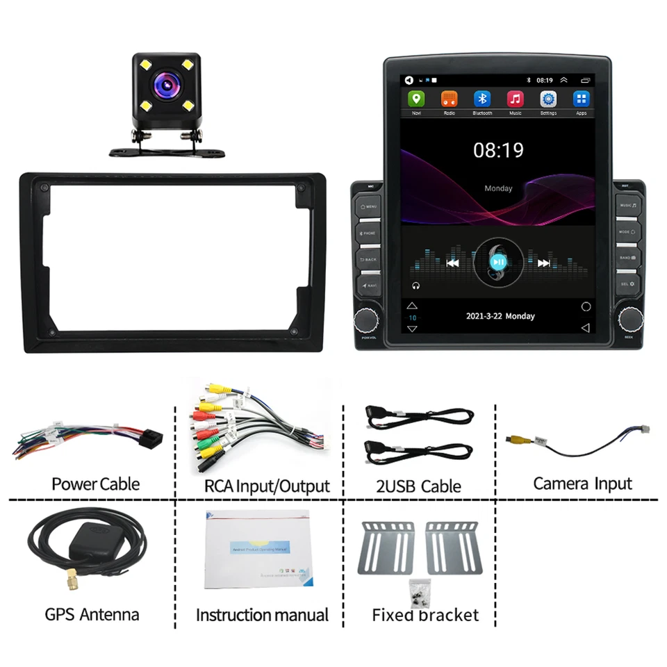 Radio de coche para Ford F-150 2004-2008 Android 13 pantalla táctil Carplay GPS estéreo BT Foto 4 de 4