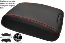 Rote Naht Armlehne Deckel Echt Leder Abdeckung Für Jeep Wrangler 2011-2017