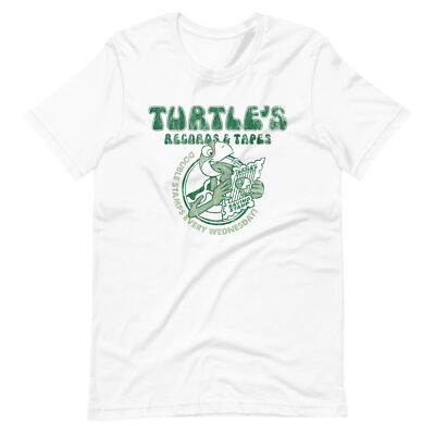 TURTLE'S RECORDS & TAPES VINTAGE-STYLE SHIRT RECORD STORE SHOP VINYL RSD GIFT