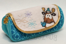 NICI 44137 Winter Glamour Rentier Reny Heart Plüsch Mäppchen Stiftemäppchen