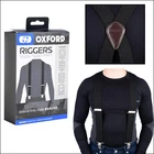 Oxford Riggers Trouser Heavy Duty Motorbike Pants Braces Black