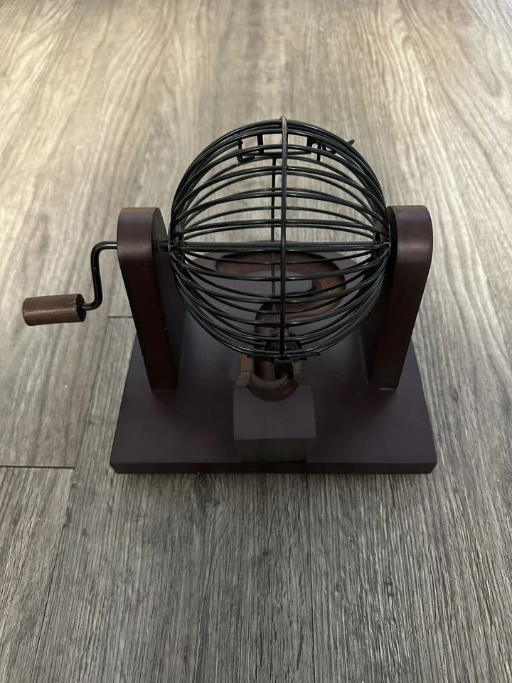 Pavilion Games Deluxe Wooden Bingo Metal Ball Hopper - Image 4 of 4