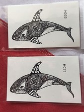 Tattoo temporary dolphin design scuba diving snorkel surf GIFT 8 H033 UGET2