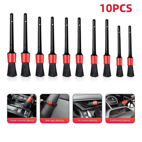 10×Car Cleaning Kit Interior Exterior Auto Detailing Brush Wash Brush parts Tool
