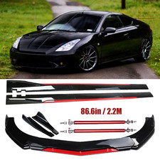 Front Bumper Lip Splitter Spoiler Side Skirt Bod Kit For Toyota Celica 2000-2005