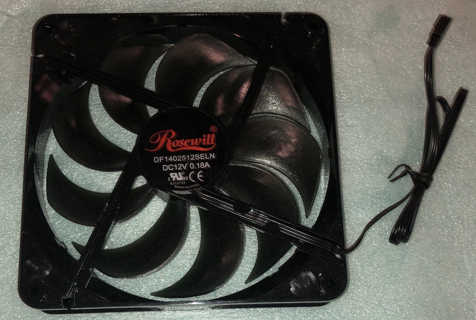 Rosewill 140mm 3-Pin System Case Fan; Unused - Image 2 of 4