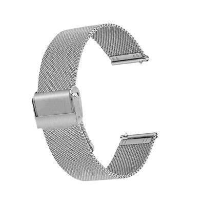Watch Band Strap Stainless Steel Silver 22mm Quick Release Mesh Bracelet Replace