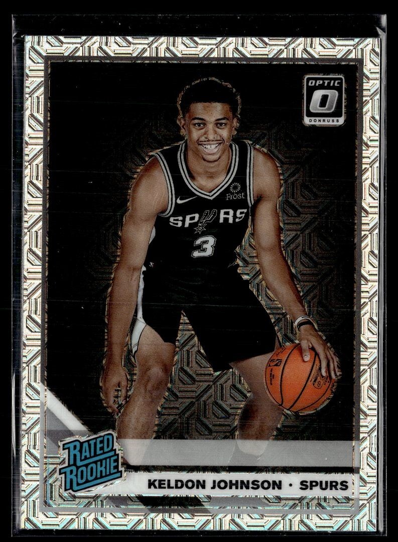 2019-20 OPTIC CHOICE MOJO RATED ROOKIE 186 Keldon Johnson San Antonio Spurs