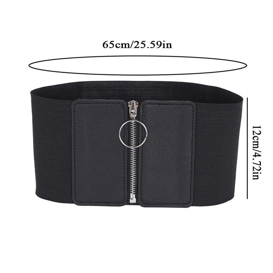 Cintura Ultra Larga Da Donna Camicia Elegante Con Cerniera Con Cintura In ☆ - Immagine 2 di 4