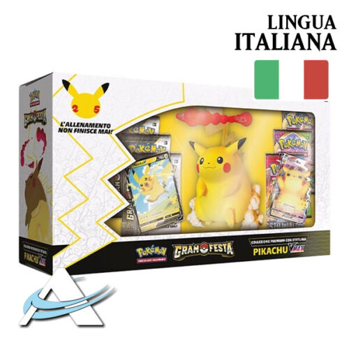 Collezione Premium GRAN FESTA Pikachu VMAX con Statuina ITA • POKEMON ANDYCARDS
