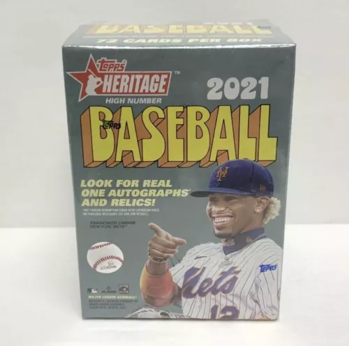 🎄2021 Topps Heritage High Number Blaster Box FACTORY SEALED🔥 AUTO? RELIC? 🎅