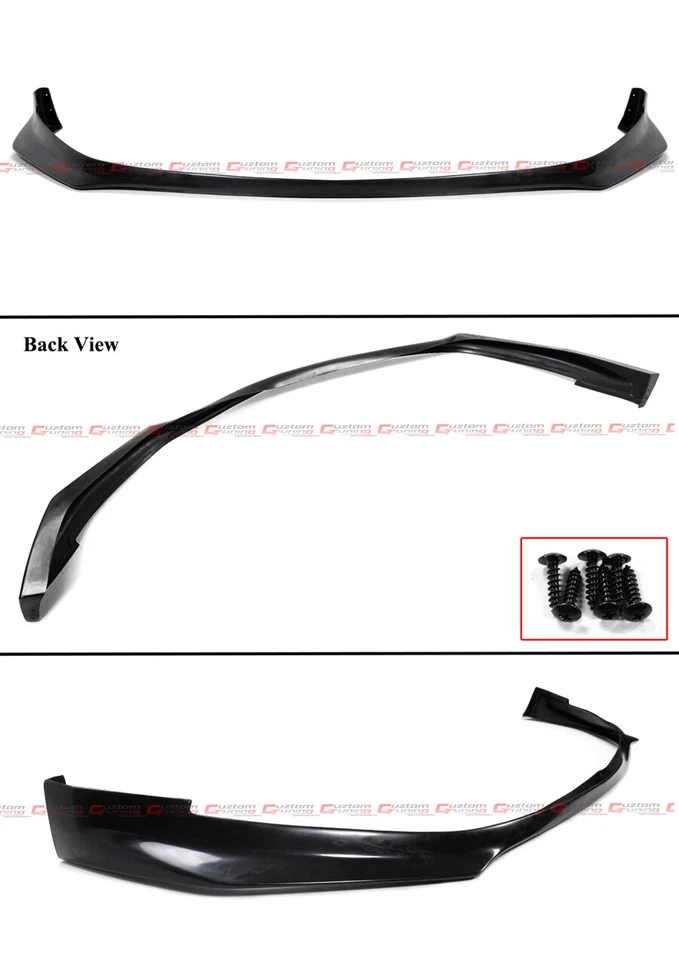 Divisor de alerón labial de parachoques delantero sin pintar estilo JDM RA 2011-2013 Scion tC Foto 3 de 4