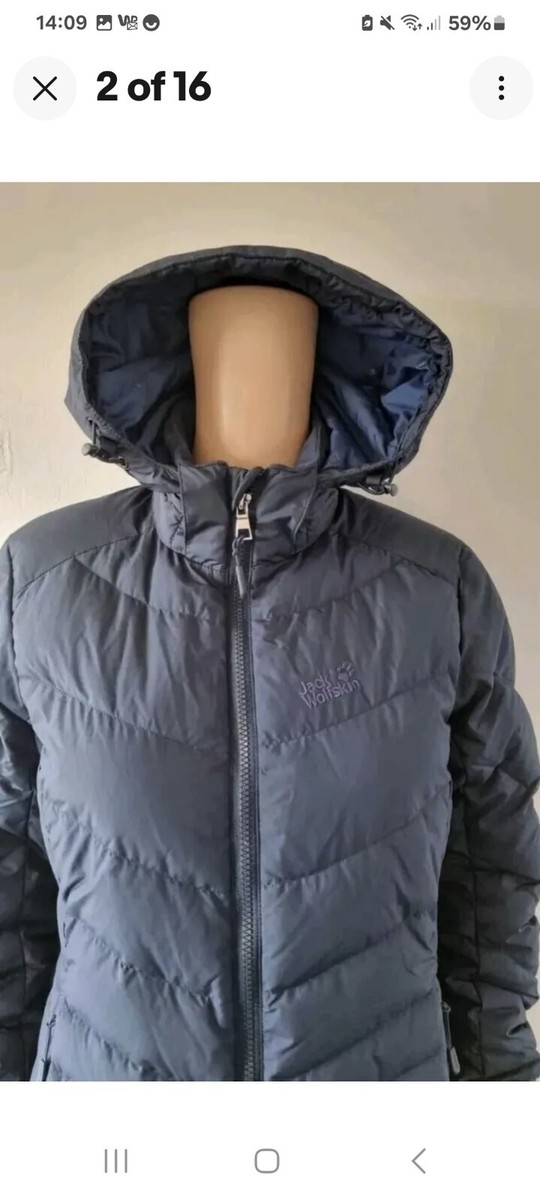 JACK WOLFSKIN WOMEN'S Night BLUE Womens Selenium Down Coat Size uk - Main Image