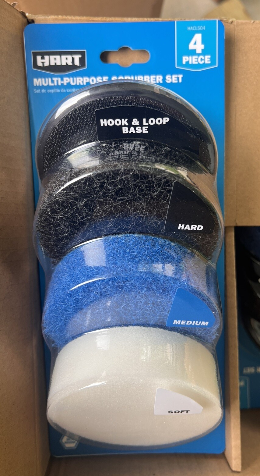 HART 4-Piece MULTI-PURPOSE SCRUBBER Set New