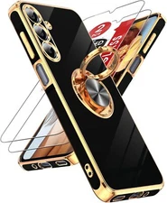 LeYi for Galaxy A16-5G Phone Case: 2 Pack Tempered Glass Screen Protector and 36