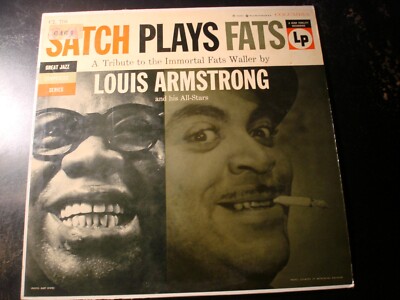 LOUIS ARMSTRONG SATCH PLAYS FATS LP RECORD
