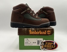 New Timberland Field Boot Preschool Boys Size 2 Beef Broccoli Authentic