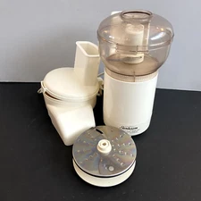 Sunbeam Oskar Food Processor Chopper Slicer Shredder 14081 w/Accessories Vintage