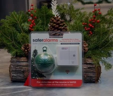 Safer Alarms Tree Ornament Heat Sensor & Separate Remote Alarm Receiver Sealed