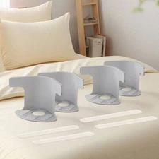 4PCS DIY Heavy Duty Bed Sheet Holder Bedsheet Grippers Fixed Quilt Fixing ToolAE