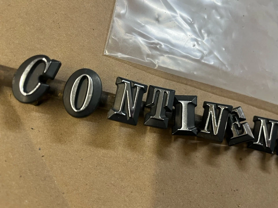 1980-1987 Lincoln CONTINENTAL Mark VI Trunk TRIM LETTERS EMBLEMS OEM 80-87 - Image 2 of 4