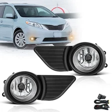 Fog Lights Assembly for 2011-2017 Toyota Sienna with Wiring & Switch