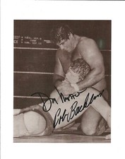 DM6  Bob Backlund vs  Don Muraco  signed vintage Wrestling 8.5 x 11 Photo w/COA