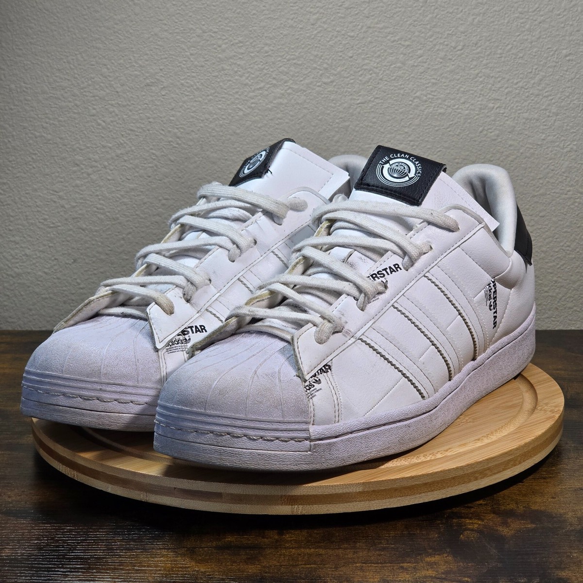 adidas Superstar Cork Mens Shoes Size White Black