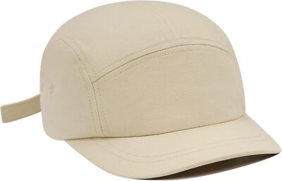 CLAPE Panel Cap Short Brim Baseball Hat Unstructured One Size, Dy07-beige 