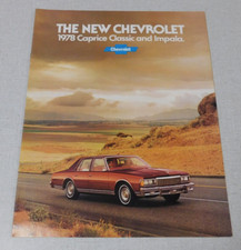 1978 Chevrolet Caprice Classic And Impala Advertising Brochure