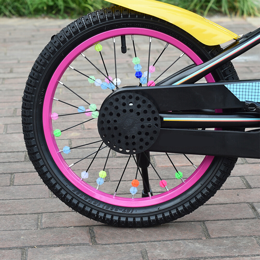 6bags Colourful Clicker Accessories Bicycle Spoke Decoration Kids Bike
