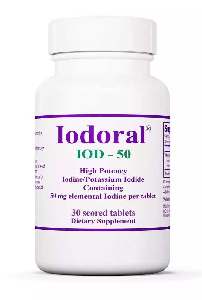 Iodoral High Potency Iodine 50mg 30 Tablets Energy Thyroid