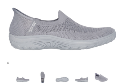 SKECHERS Reggae Fest Slip-ins Gray Slip-on Sneaker Women's sizes 5