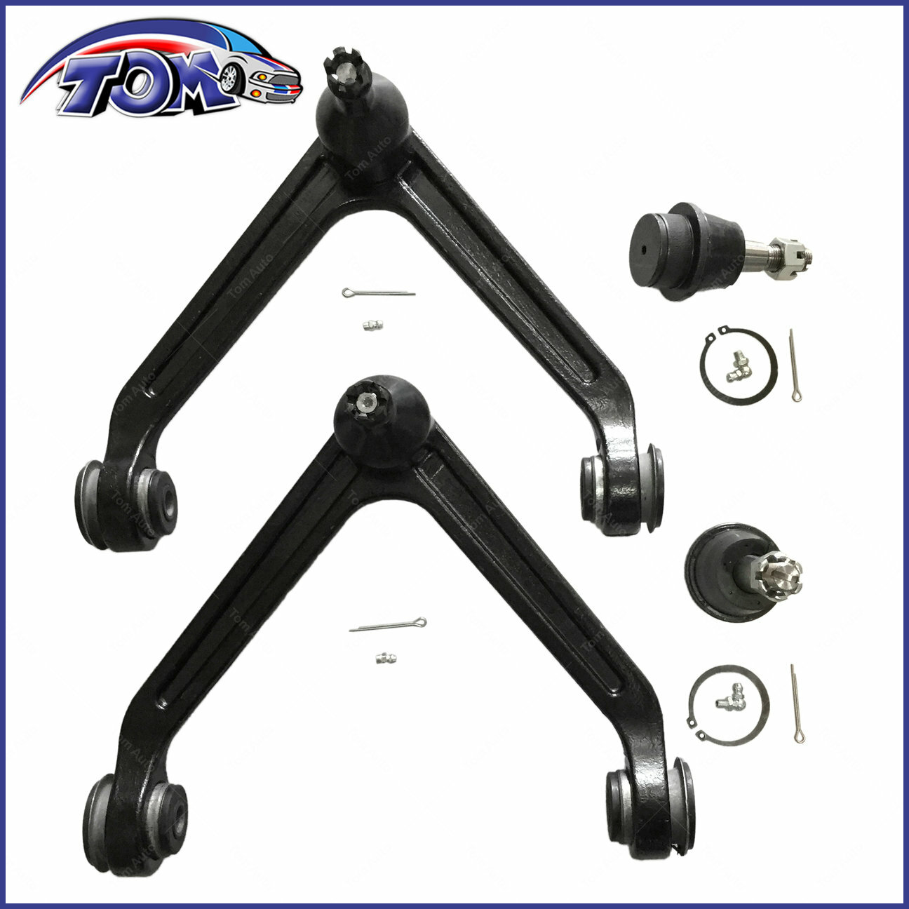 Brand New 2 Front Upper Control Arm Lower Ball Joints For 02-05 Dodge Ram 1500