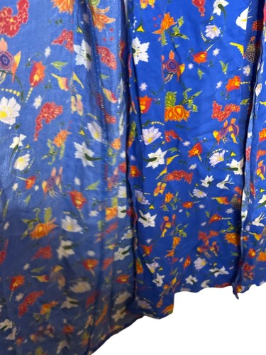 Paolita Womens Skirt Maxi Iris Side Zip Colorful Ditsy Floral Print A-Line Large - Picture 5 of 10